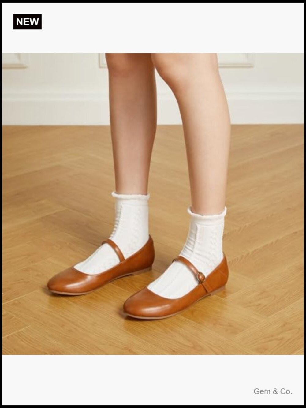 Women's Mary Jane Ballet Flats Ankle Strap Dressy Comfortable Shoes - Picture 2 of 7